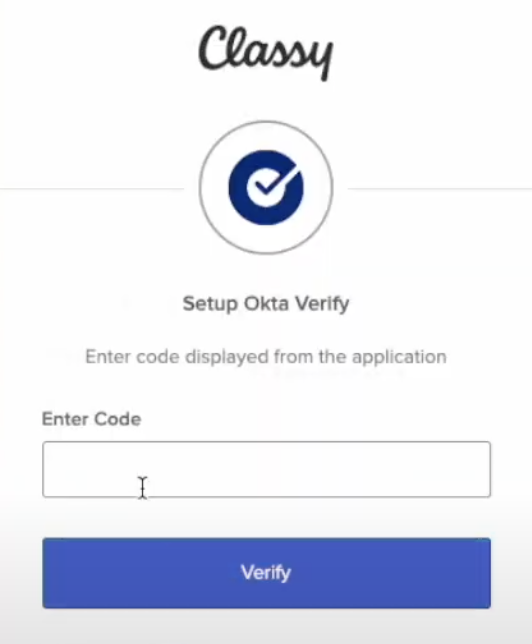 Verify with a one-time passcode